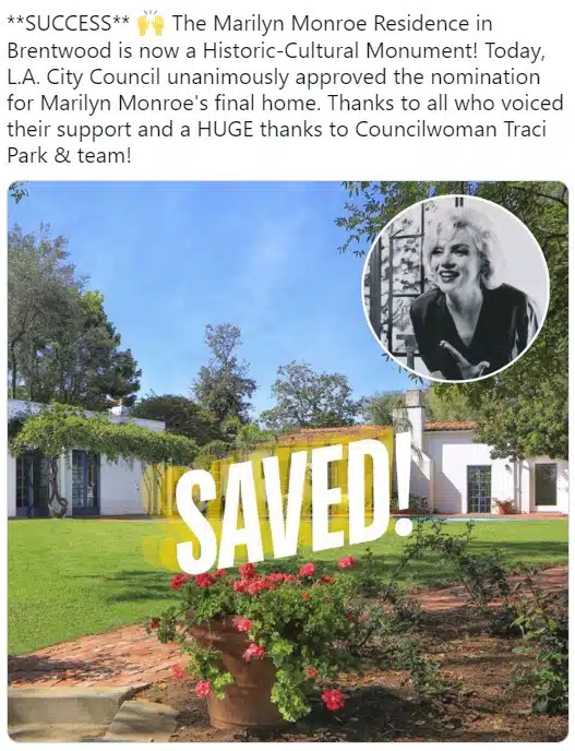 В Лос Анджелис къщата на Мерилин Монро беше спасена по чудо от разрушаване 1
