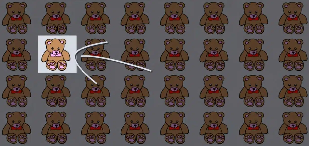 Тест за интелигентност „32 мечки“: коя е различната? 1